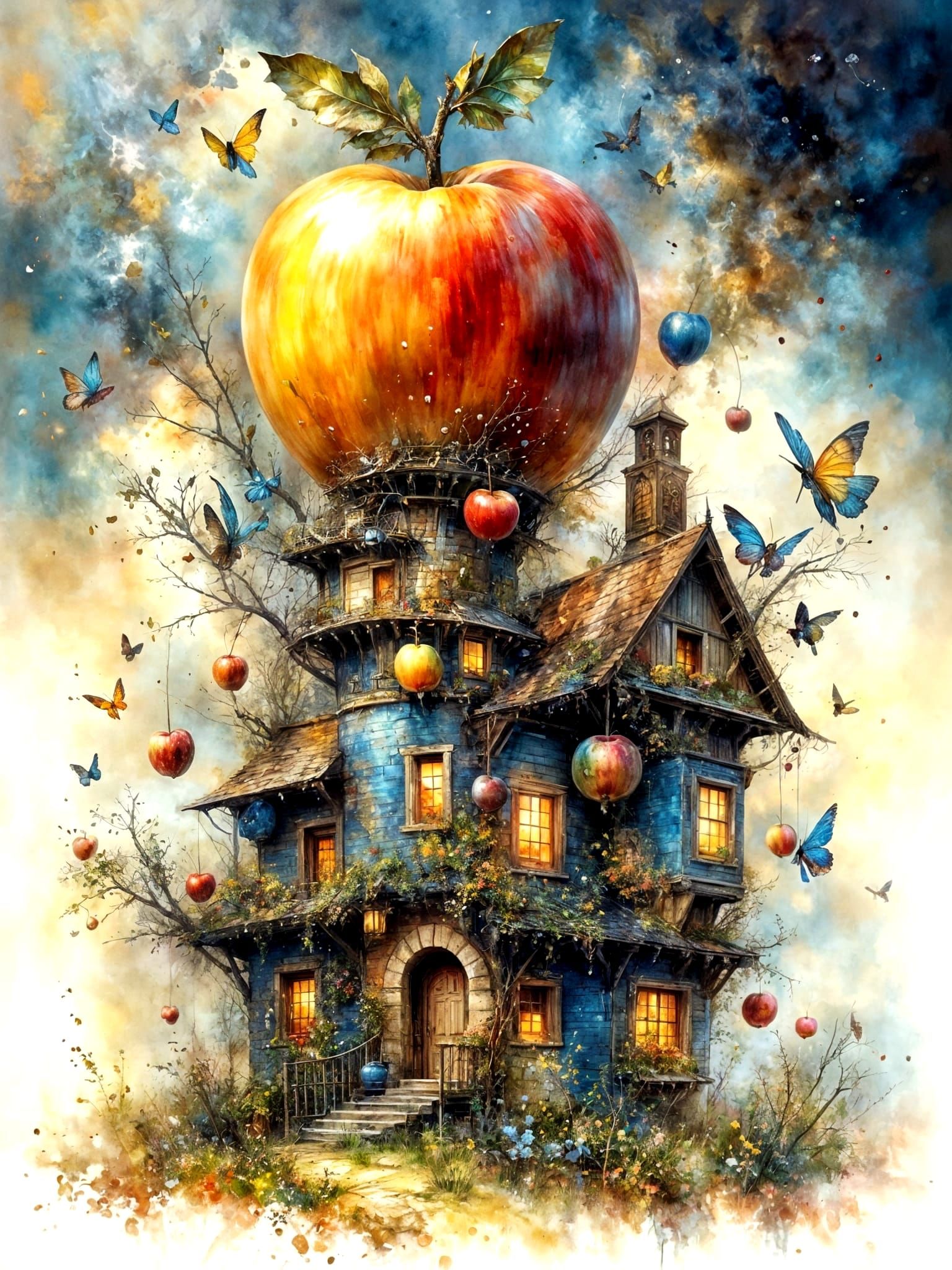 Apple house  by @OneMich01