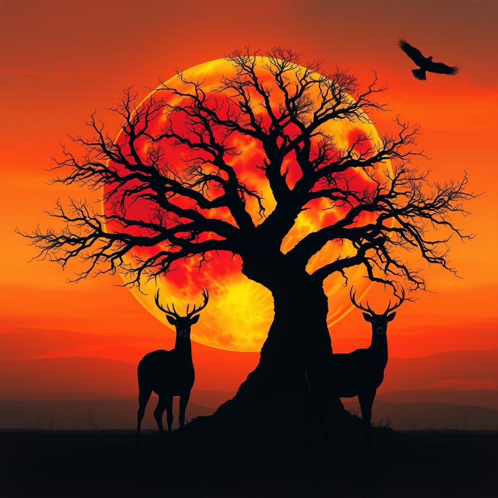 FIRE RED Savannah  by @Faea Tuulama