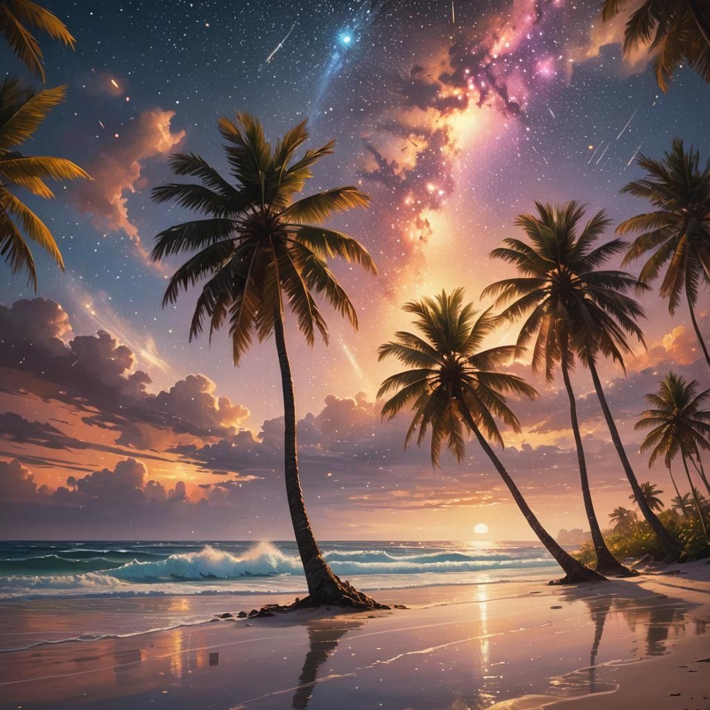 Beach at night  by @MrEbano