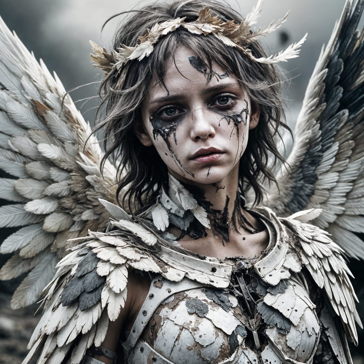 Post-apocalyptic Angel  by @viisipuu