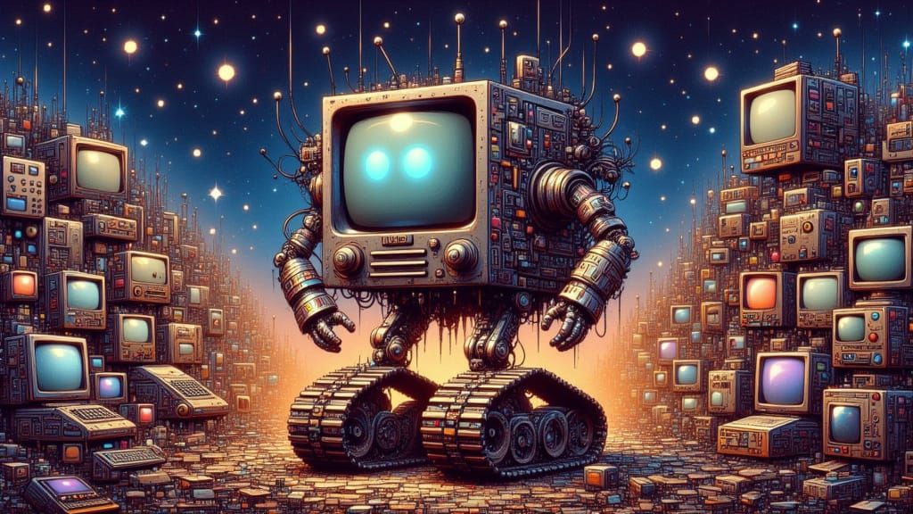 Urbanpunk Robot with Tank Treads 2