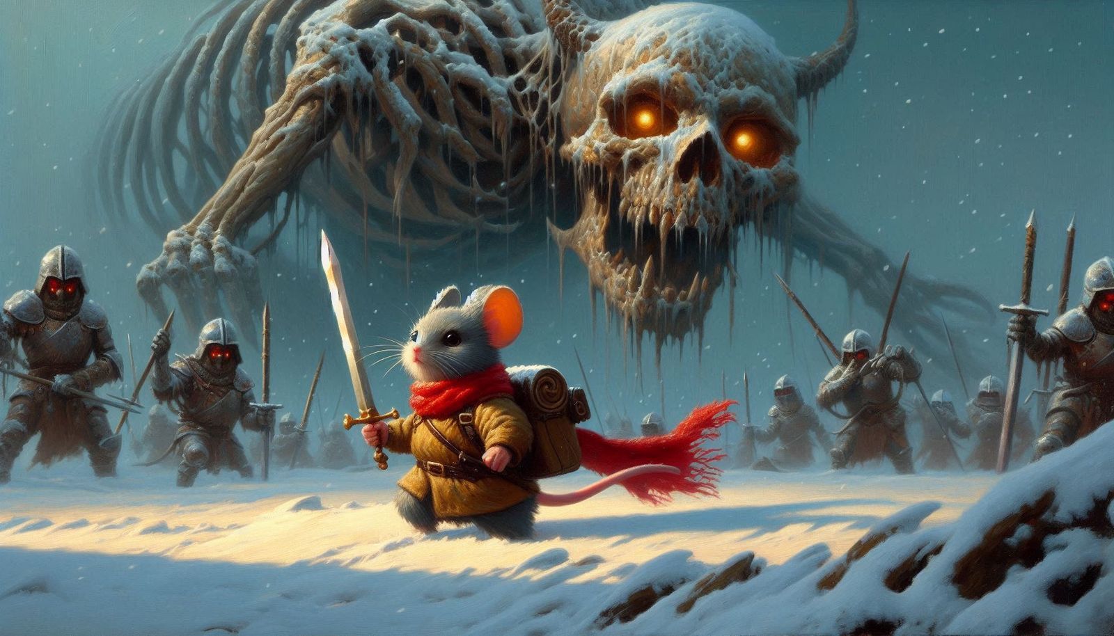 The Heroic Mouse Knight vs. The Frozen Army of the Dead