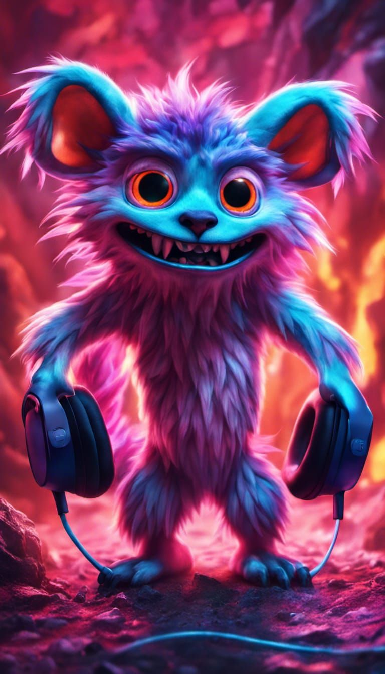 Jimmy And His Headphone Hands Knows How To Jam AI Generated Artwork