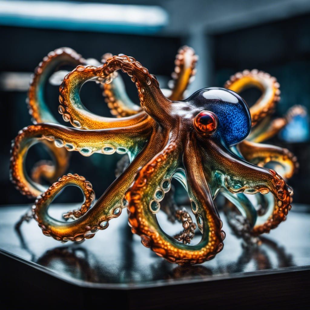  Glass octopus   by @Chief_Runs-with-scissors