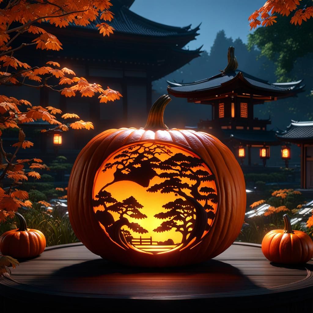 Japanese Halloween   by @pushed pixels