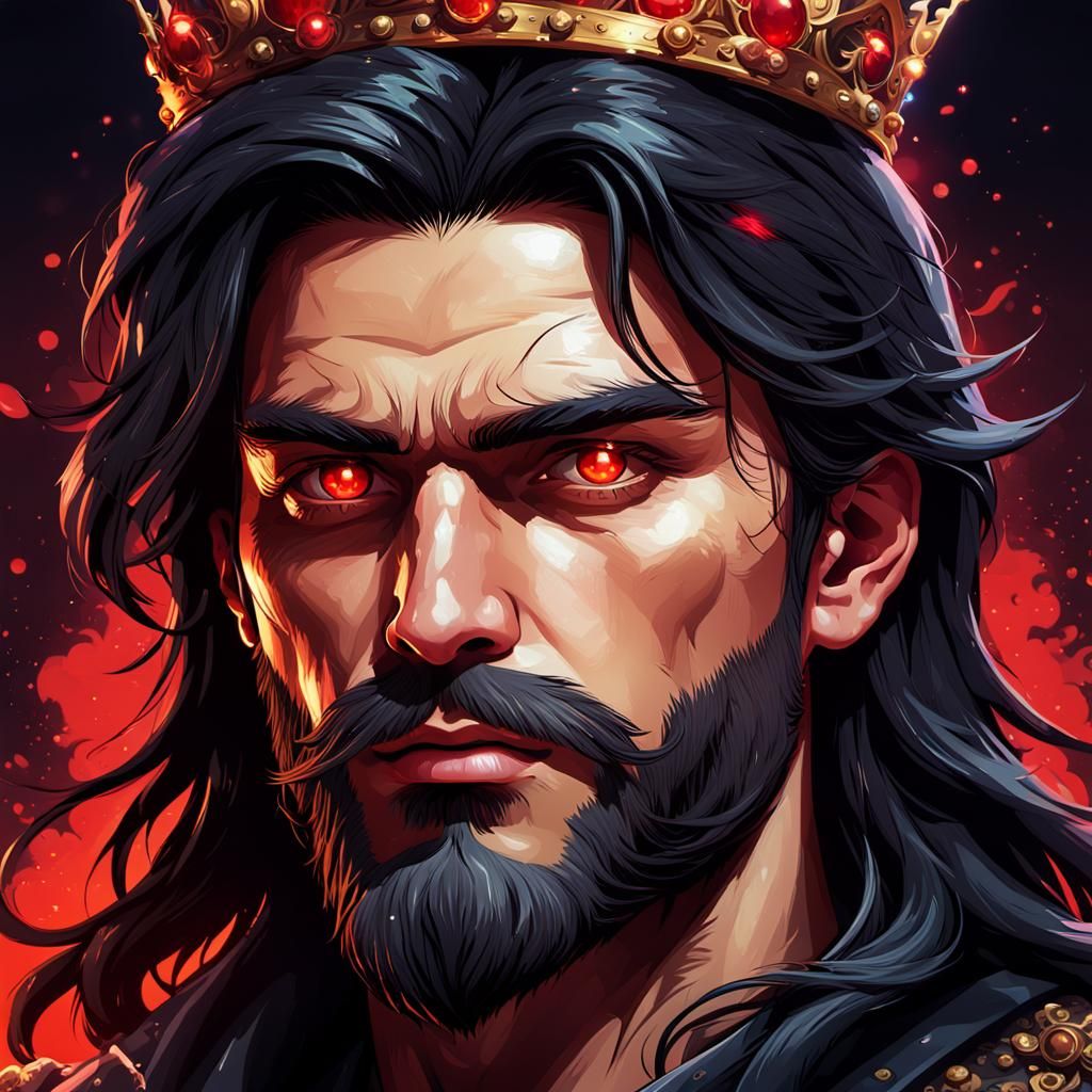 King black beard AI Generated Artwork NightCafe Creator