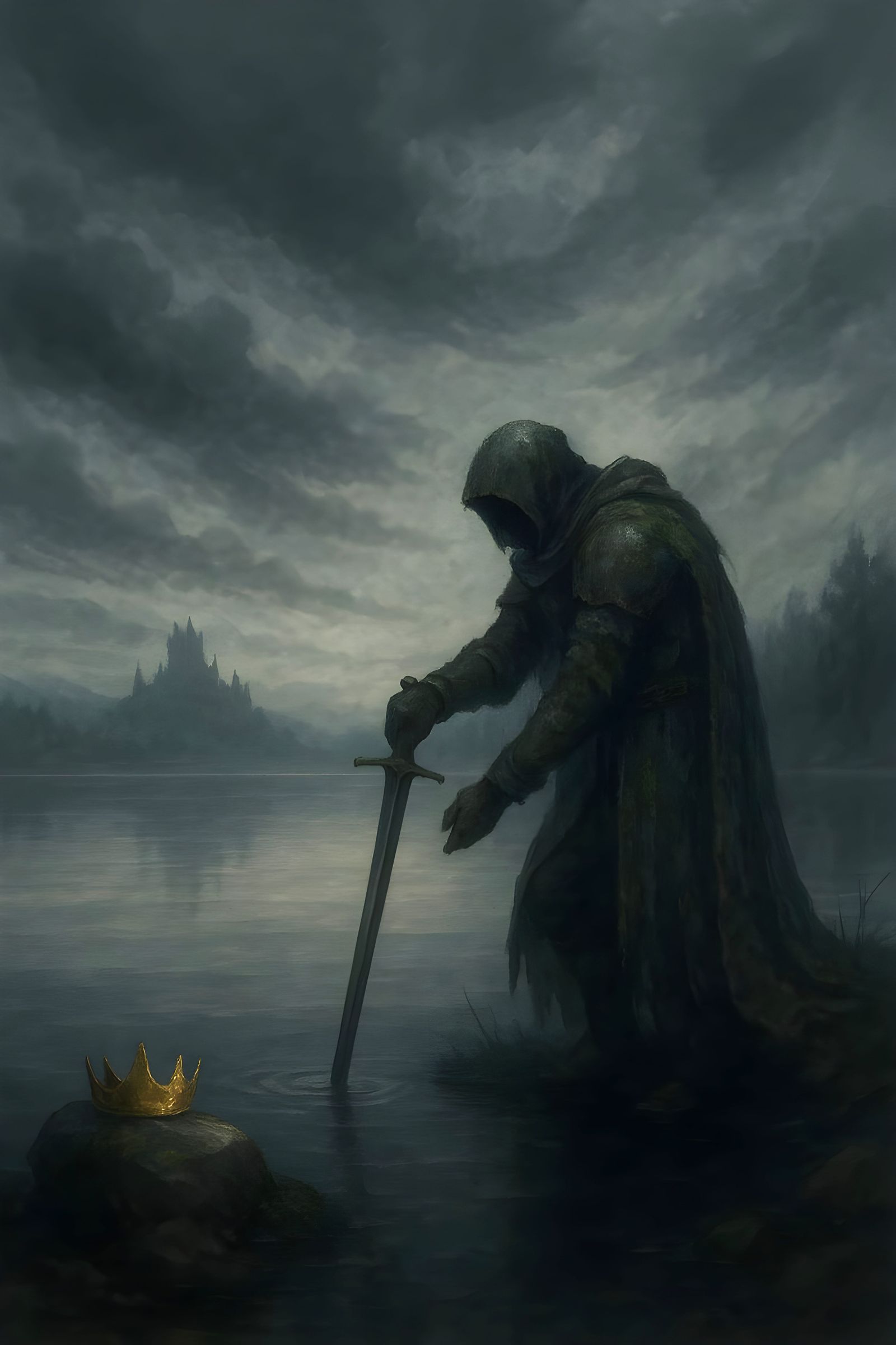 I will wait and guard the future king's crown (Song lyrics prompt)