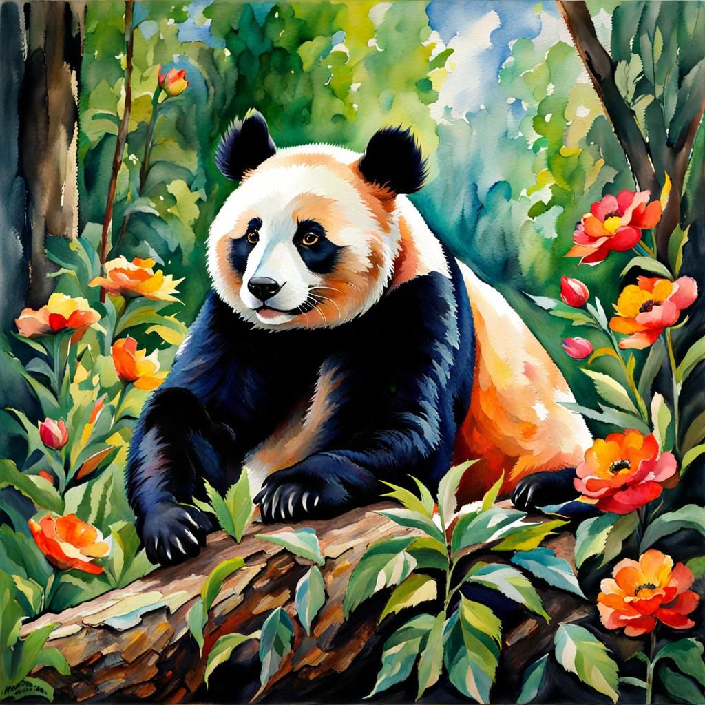 Panda Life - JCK Crea-Touch - Digital Art, Animals, Birds, & Fish, Other  Animals, Birds, & Fish - ArtPal