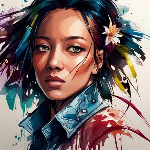 Sad girl - AI Generated Artwork - NightCafe Creator