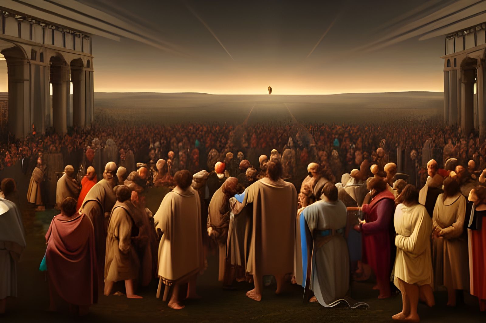 The Council Pauses to Consider the Distant Object undefined