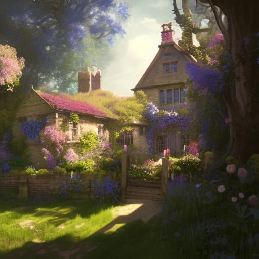 Grandma's Cottage AI Generated Artwork NightCafe Creator