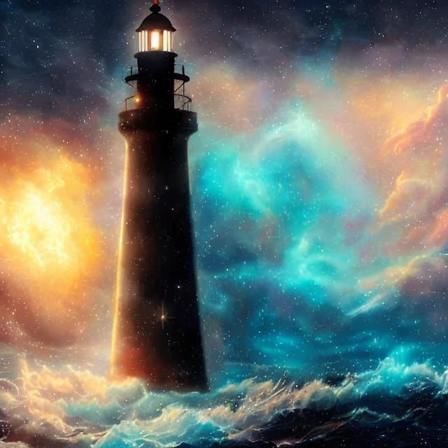 Cosmic Beacon  by @Draconicvisions