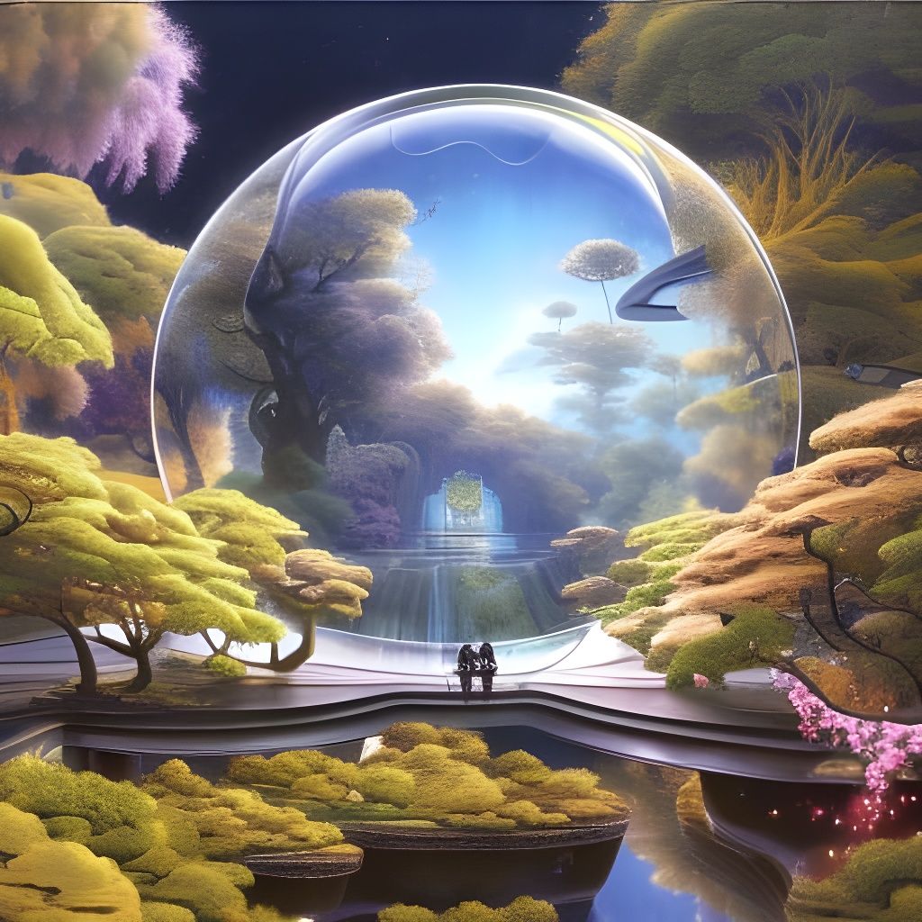 Terrarium park AI Generated Artwork NightCafe Creator