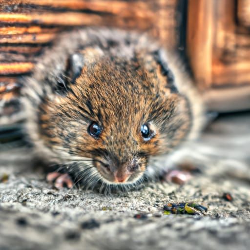 small fluffy mouse