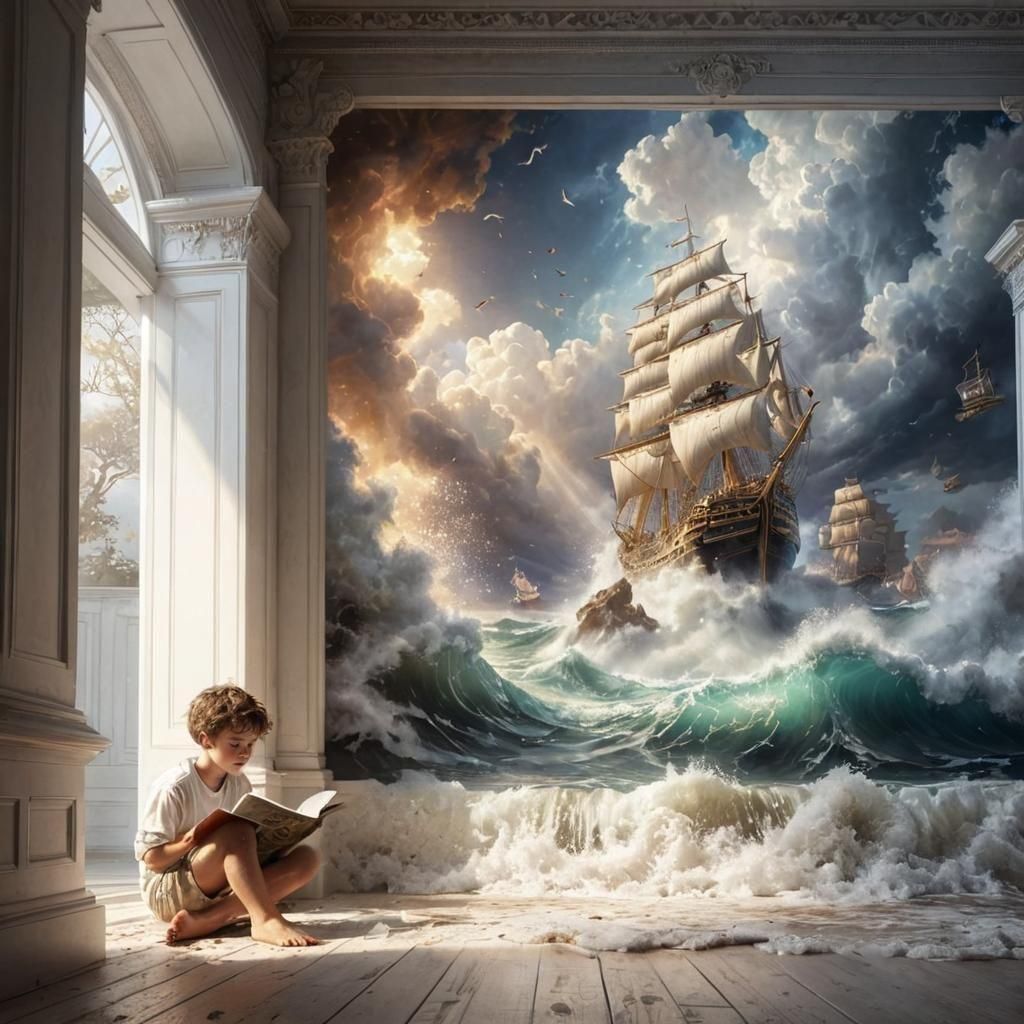 Stormy Sea  by @undefined