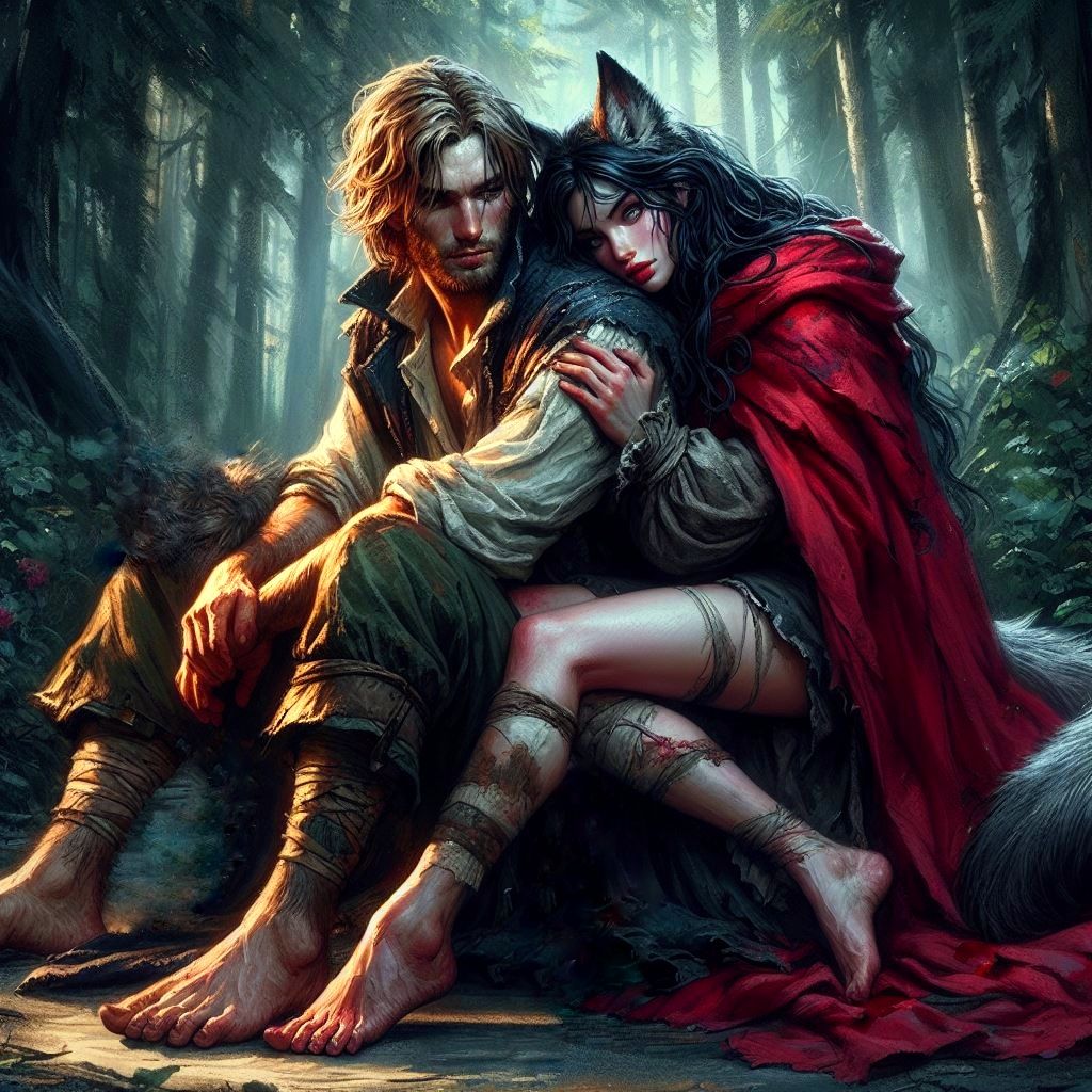 Hunter, and the Wolf in Red