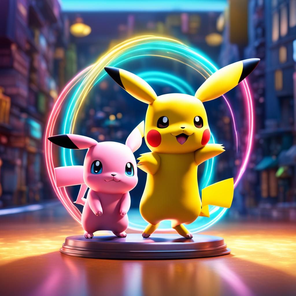 pikachu and pinkachu
