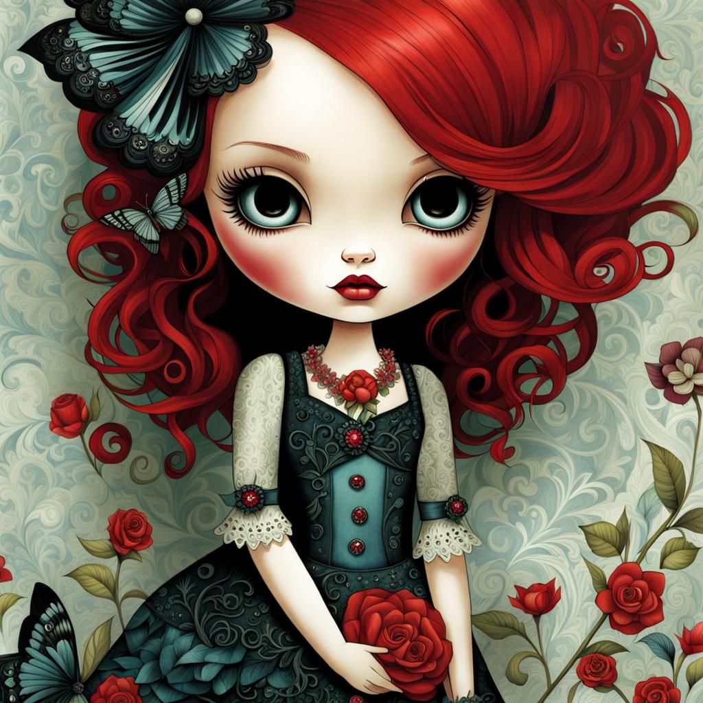 Pretty Flower in florabunda style, cute, abundant,  joyful, happy