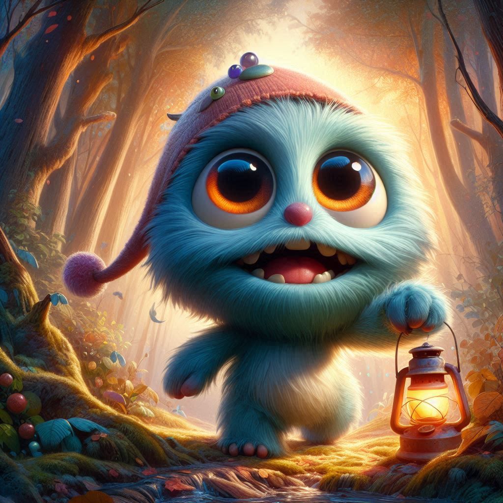 adorable fairy-tale fantasy creature portrait..