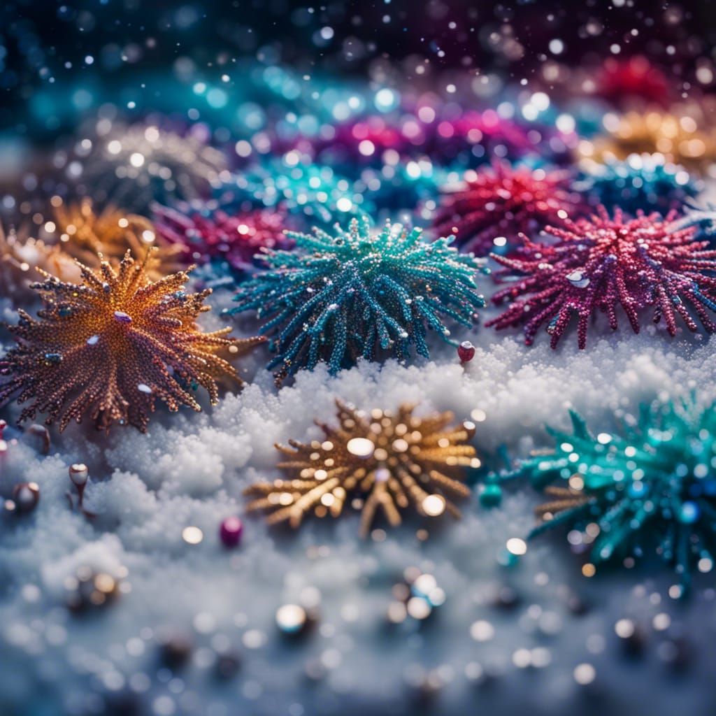 Snow with colour