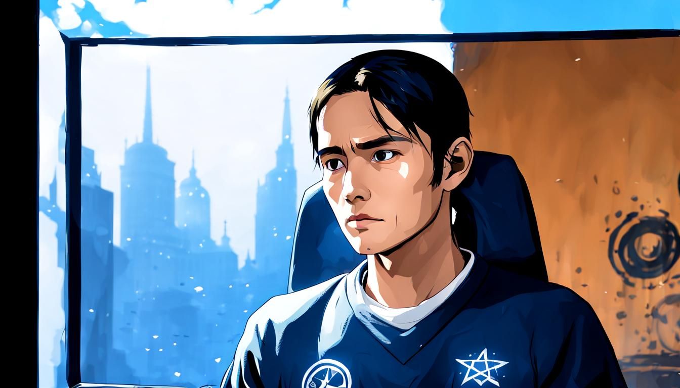 Renaissance-Inspired Equestrian Portrait in a Regal Landscap...