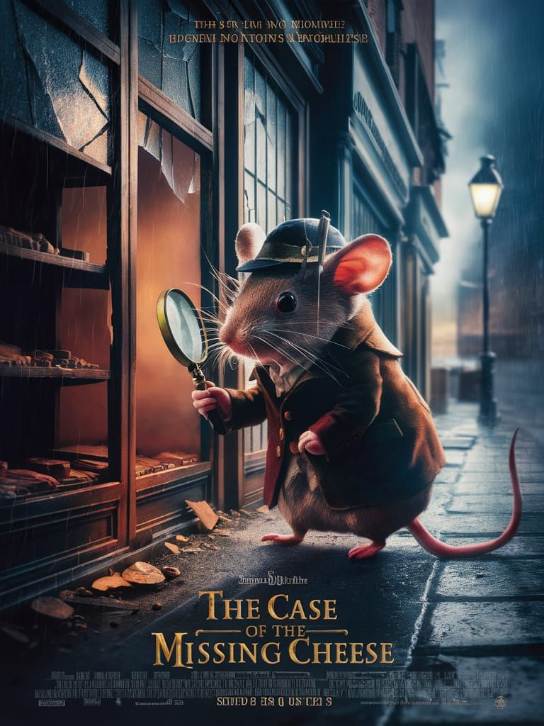 The Case Of The Missing Cheese, Movie Poster   by @Kit30kat