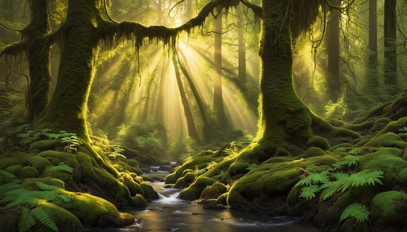 In the heart of a dense forest
