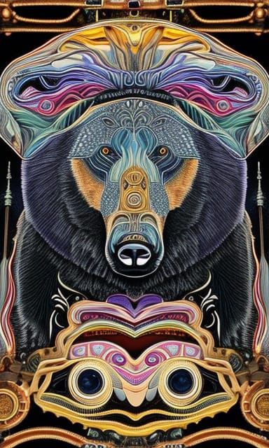 Bears and Chrome - AI Generated Artwork - NightCafe Creator