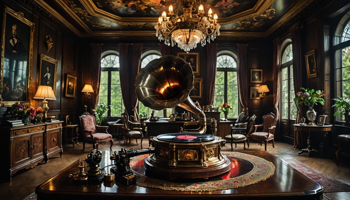 Old Music Music Reproductor - Gramophone   by @The Leycer