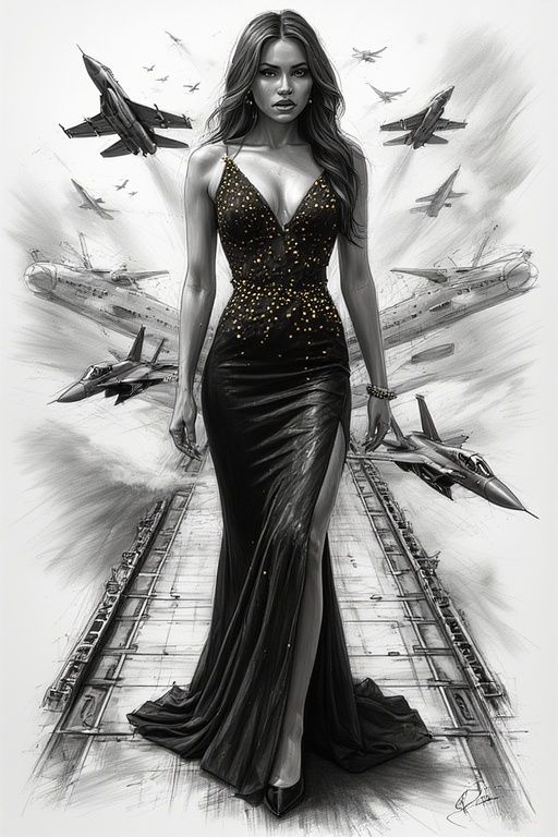 STREET MURAL OF AMY WINEHOUSE DRESSED IN A BLACK AND GOLD EV...