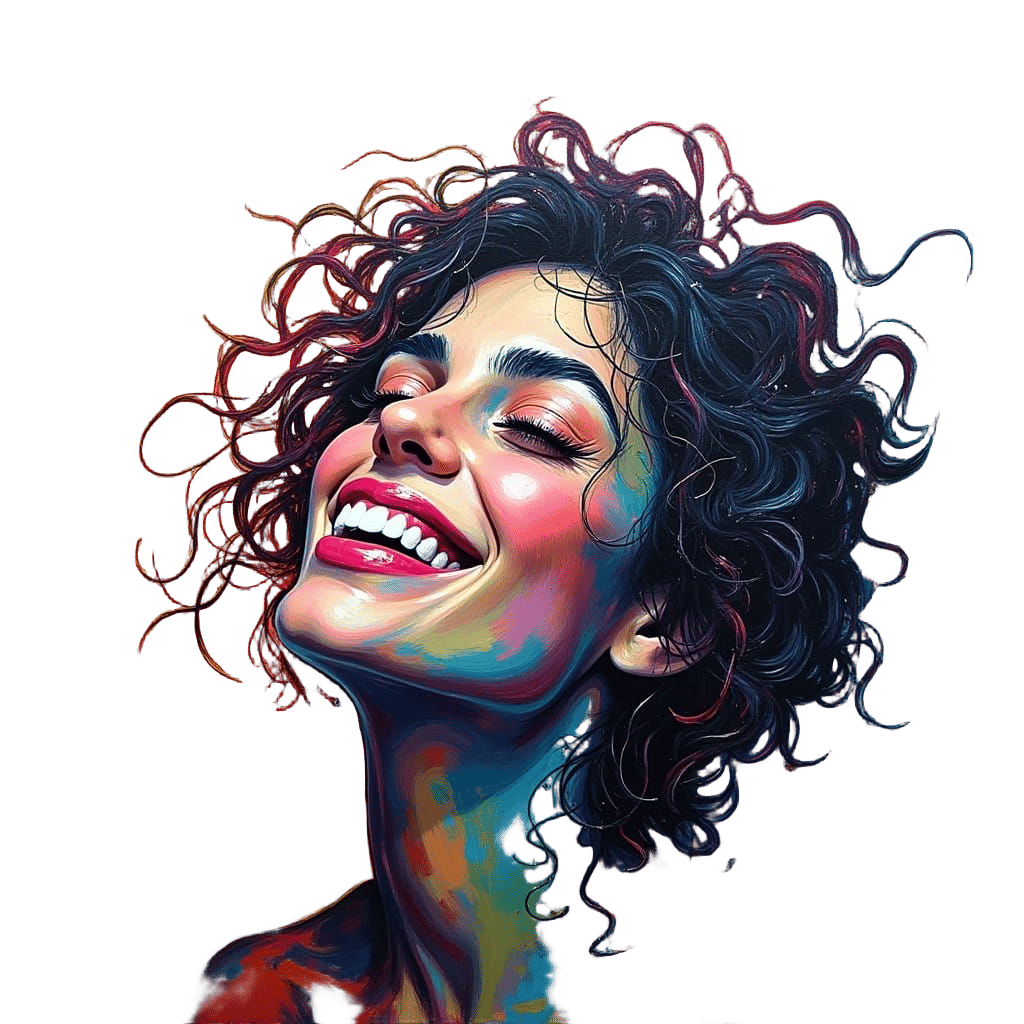 Enigmatic Smile in Digital Art