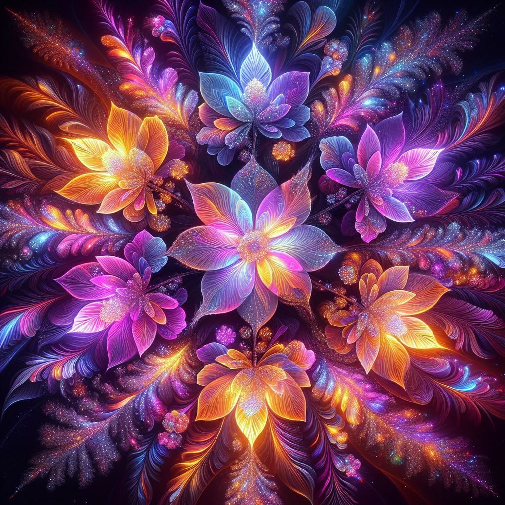 Glowing Flowers