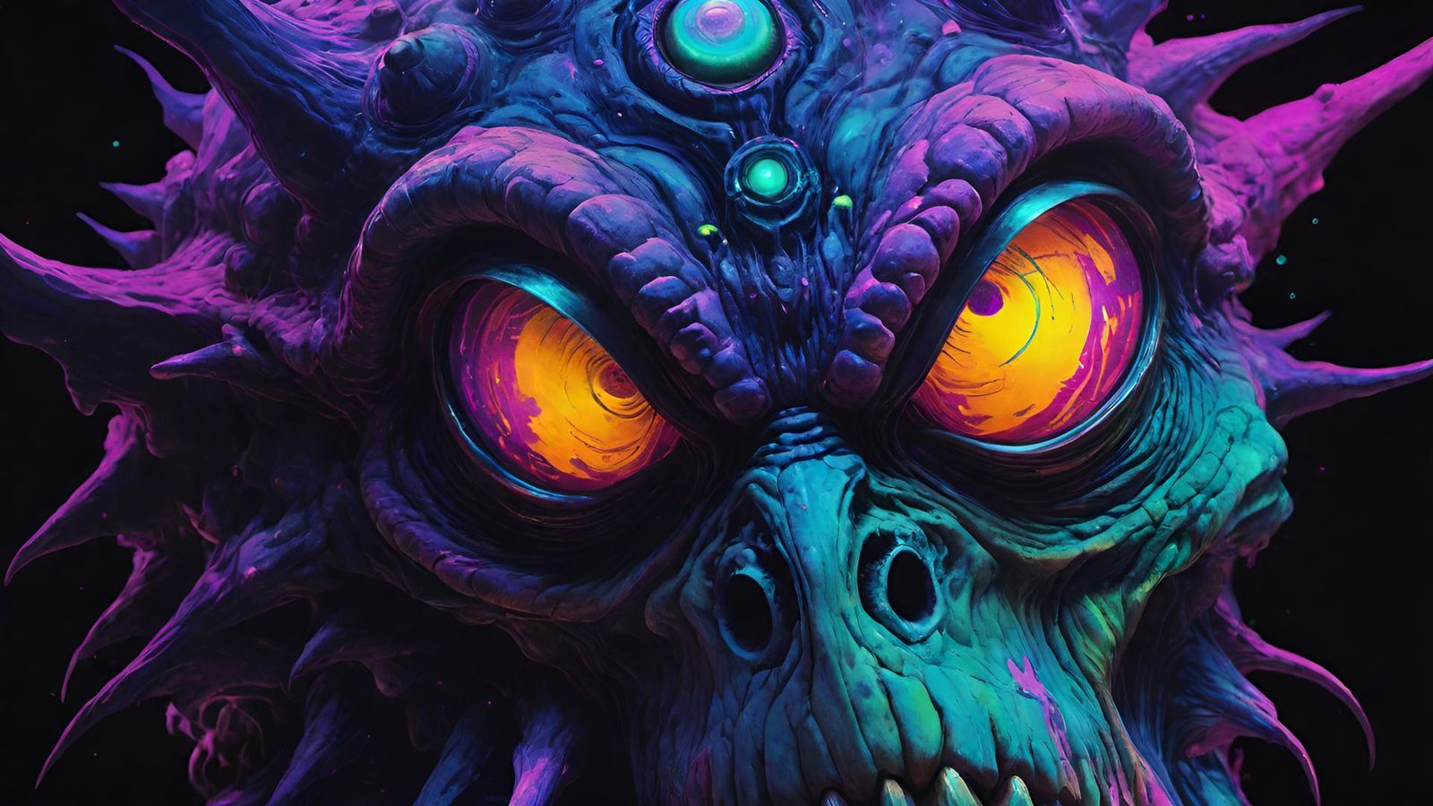 Alien Close Up Portrait