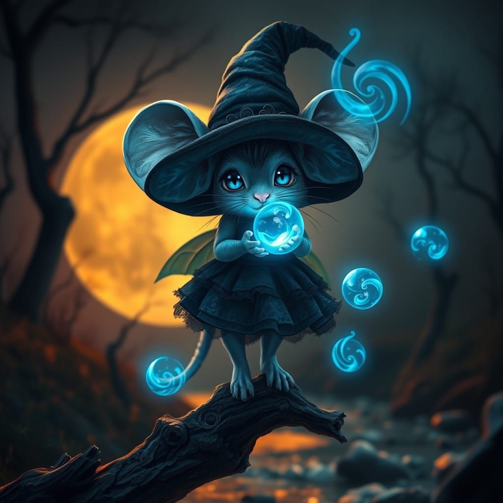 Lil’ woodland witch  by @TravellerUK