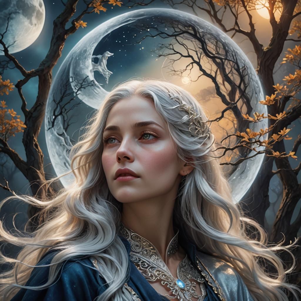 Holding the moon