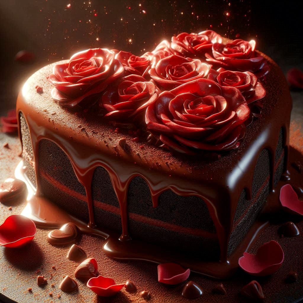 Chocolate Valentine Cake