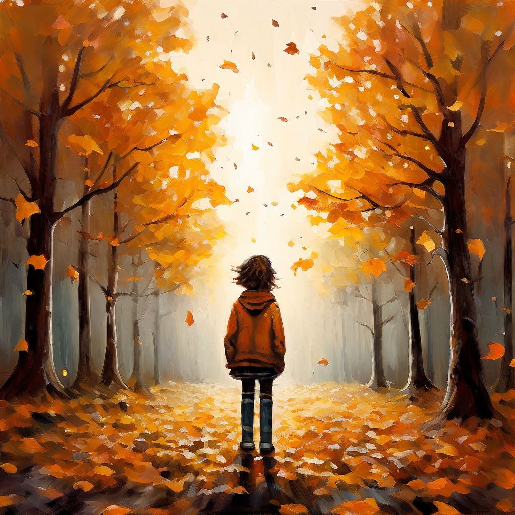 Autumn Reverie: The Dance of Falling Leaves