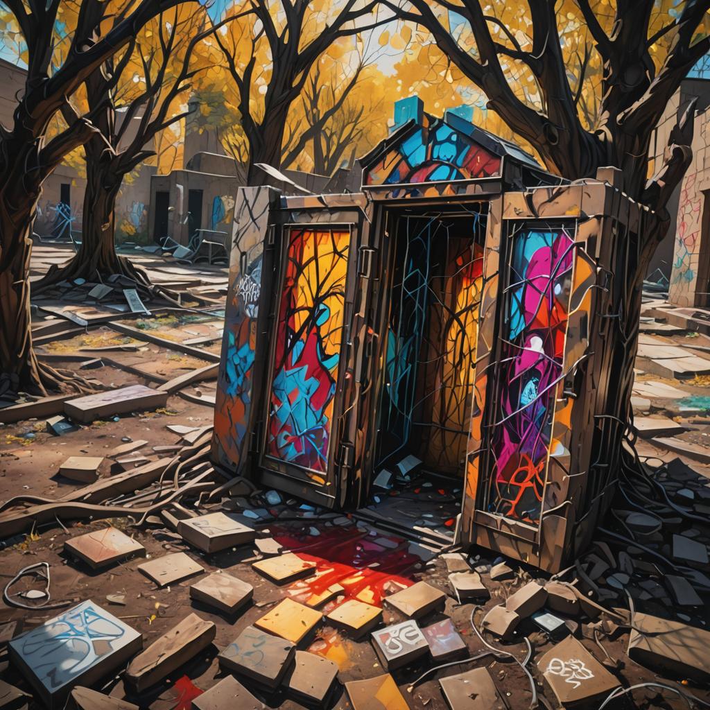 A confessional box in the middle of a savage wilderness, a d...
