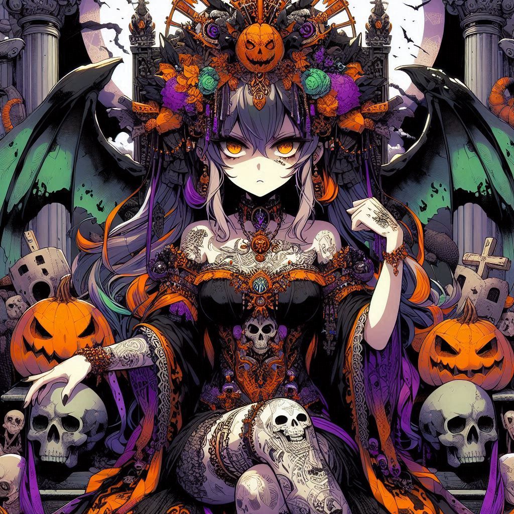 Goddess of Halloween is unamused