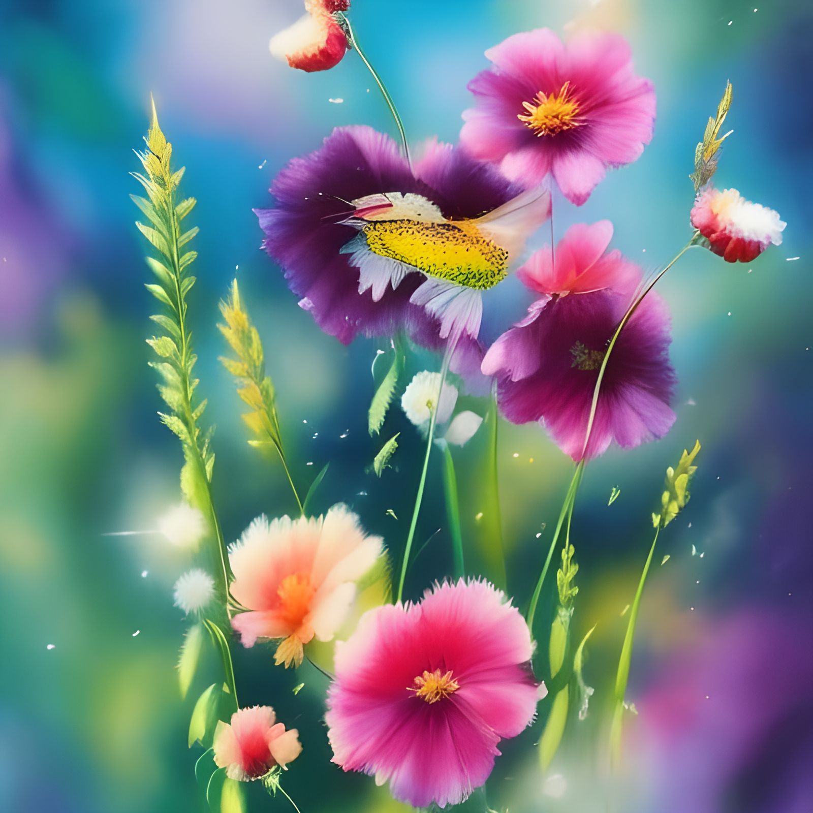 pink and purple petals - AI Generated Artwork - NightCafe Creator