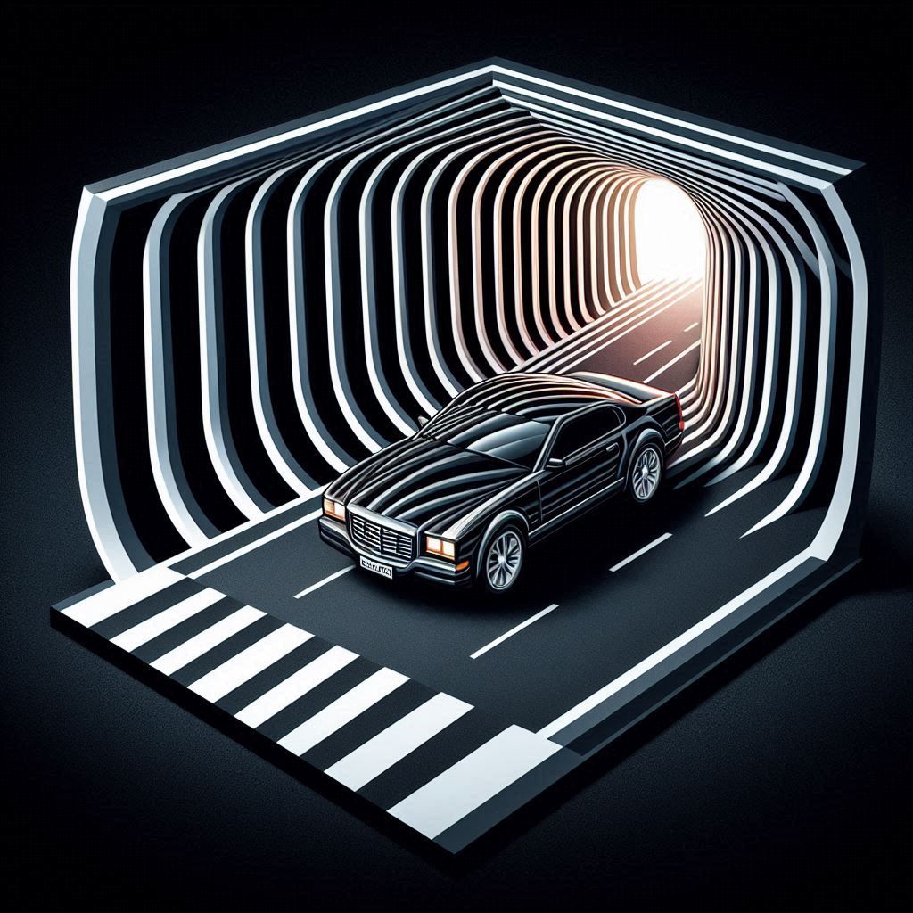 Anamorphic optical illusion