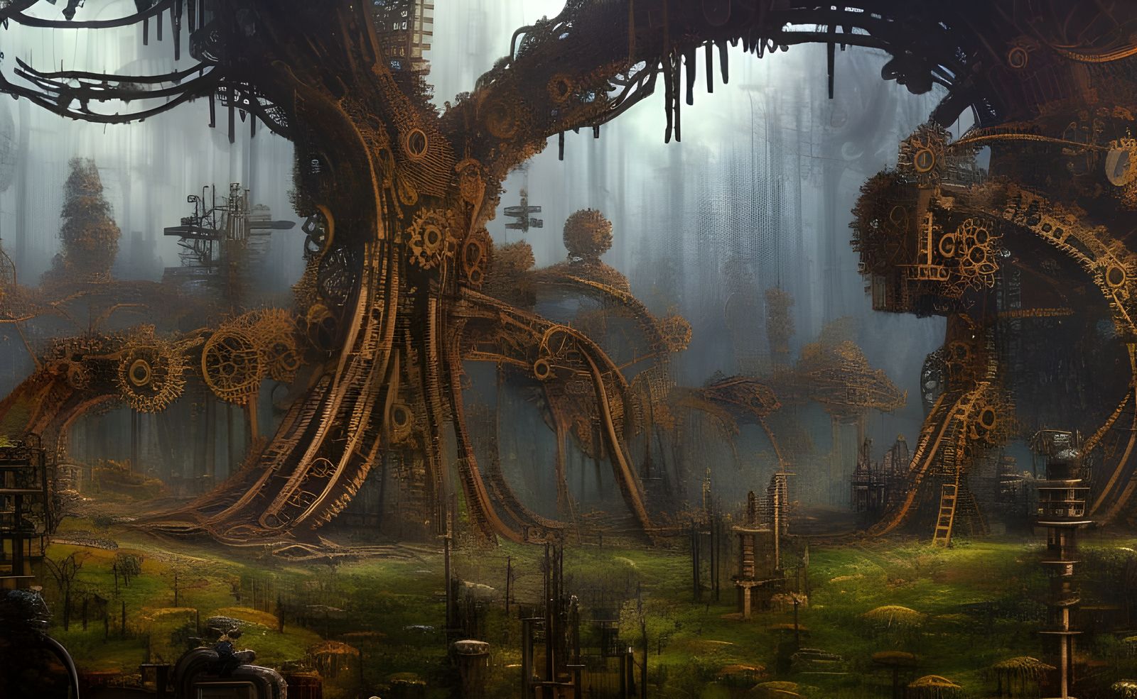The mechanical forest  by @Storpotaten