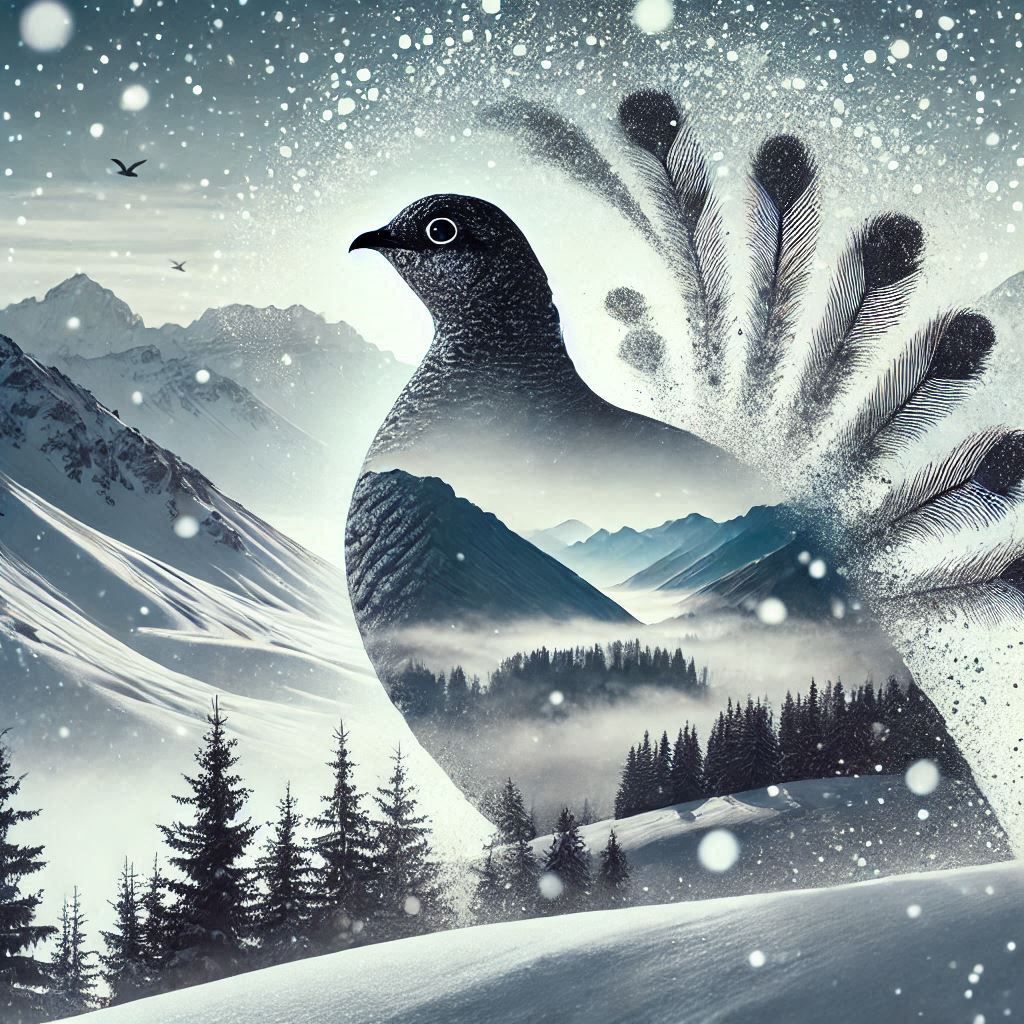 double exposure beautiful fantasy DALL-E 3 portrait landscap...