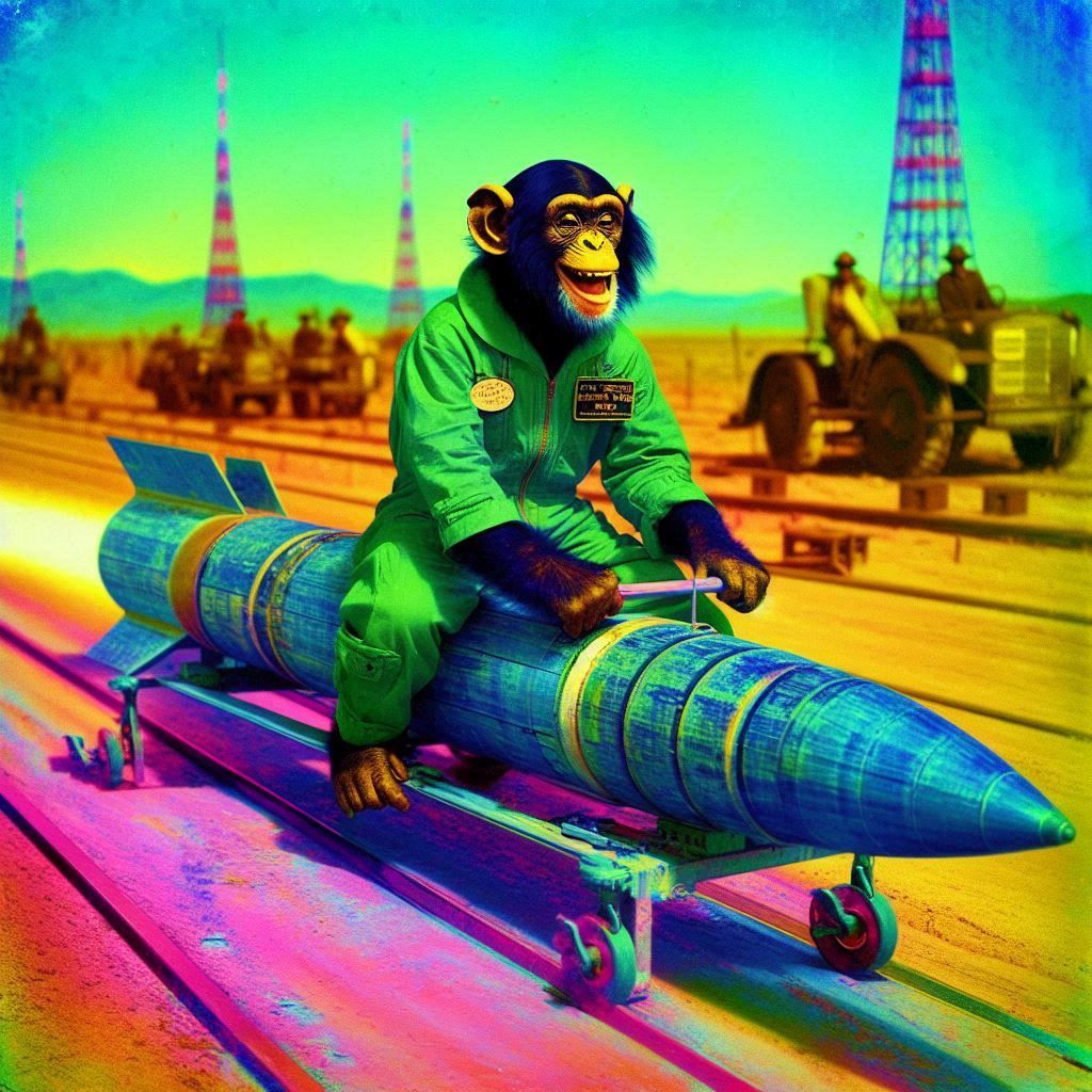 jervis the rocket sled test pilot ape
