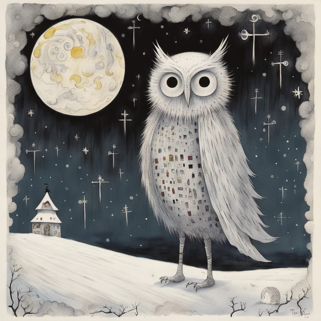Owl Moon  by @Doomblob