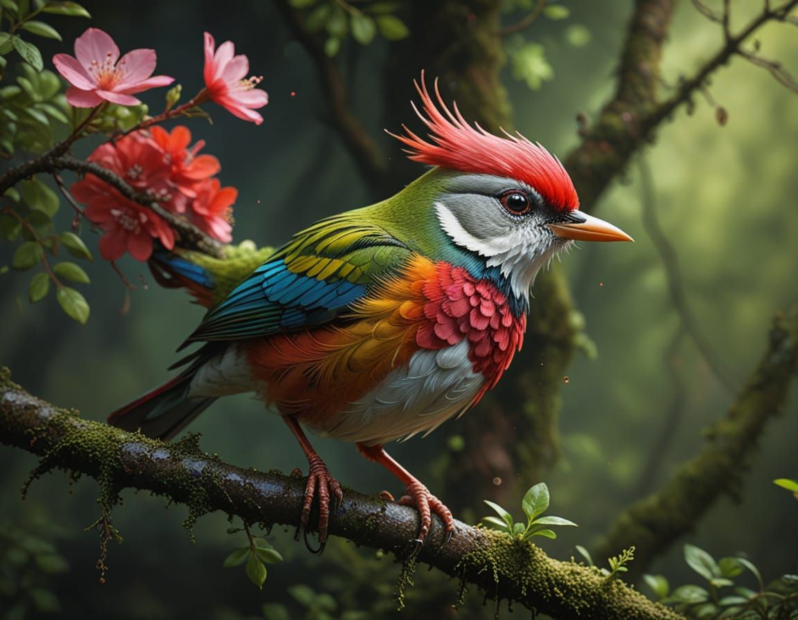 Pancawarna bird in the wild 