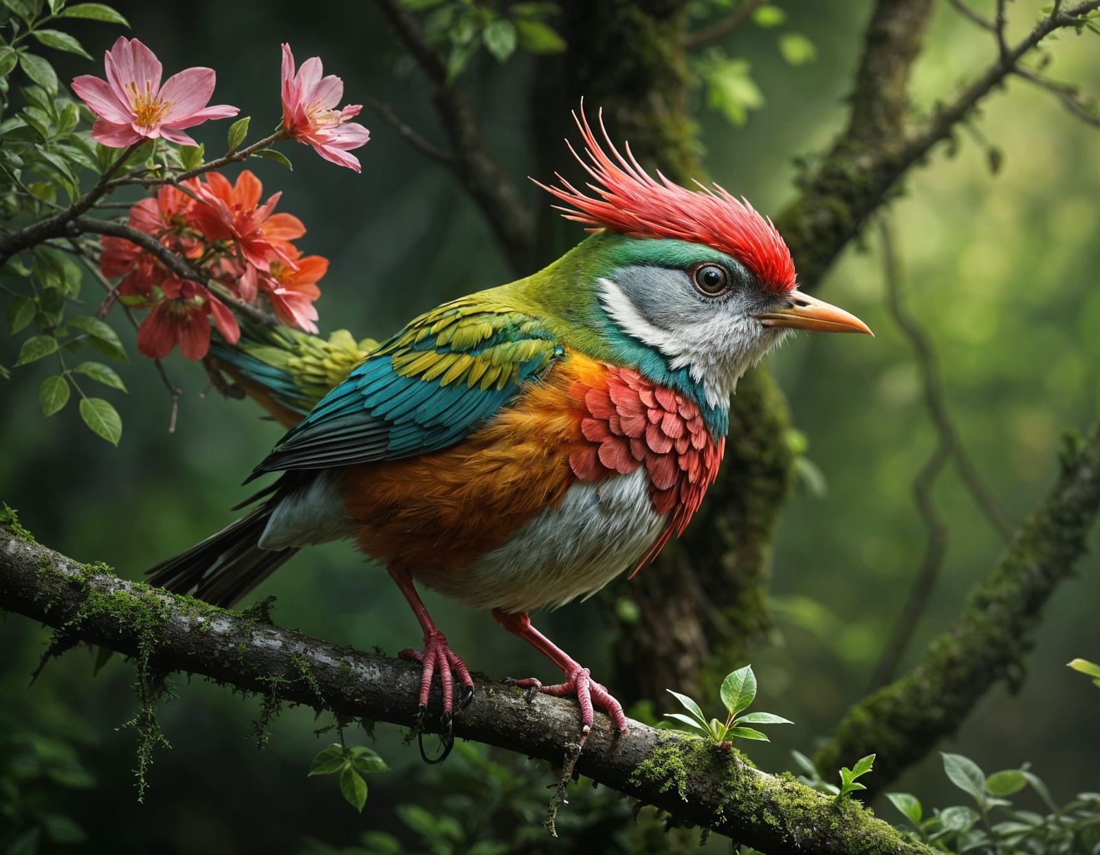 Pancawarna bird in the wild   by @Saya jolly