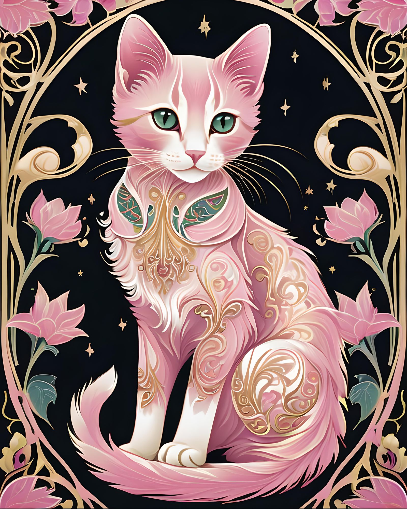 Pink cat