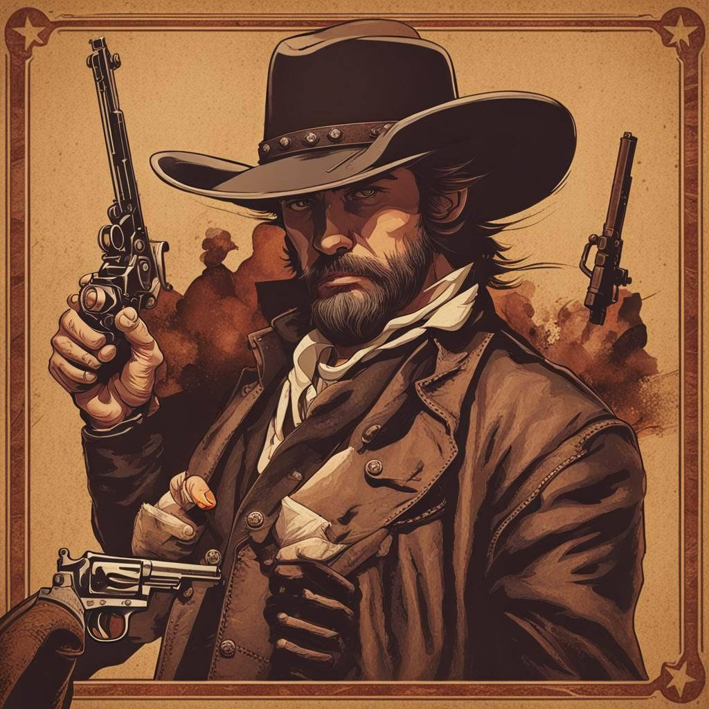 Gunslingers and Outlaws: A Wild West Image
