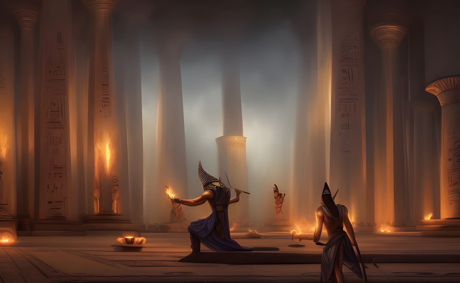 Ancient Egyptian Ceremony  by @Skyeithse